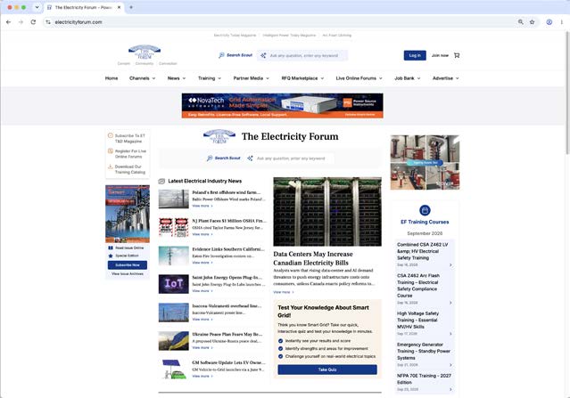 Electricity Forum content environment