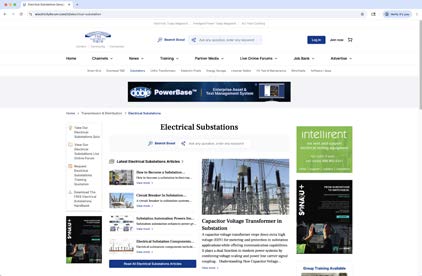 Electrical Substations channel example