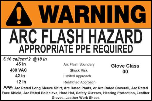 arc flash labels