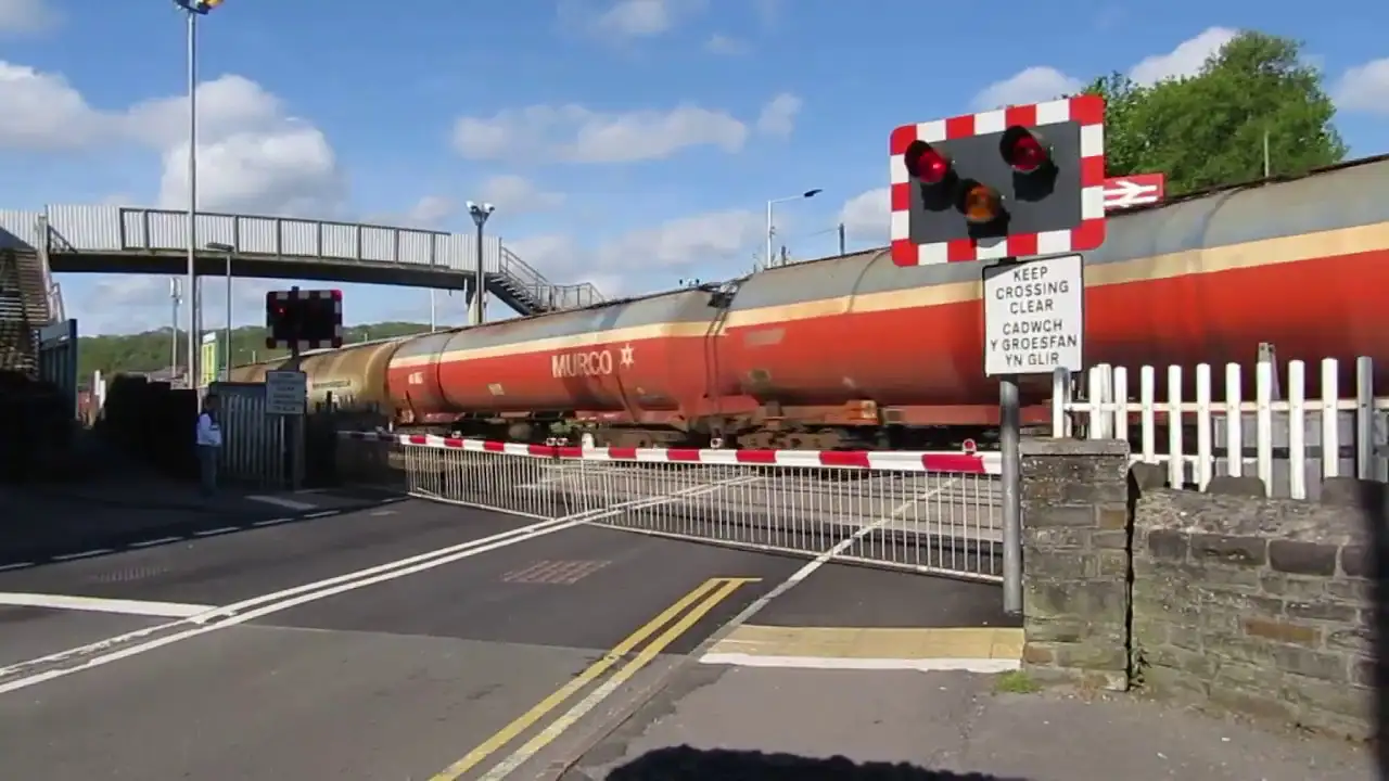 automated level train crossings