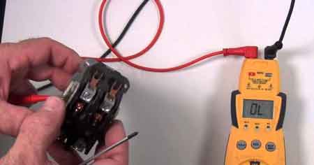 how to test a contactor