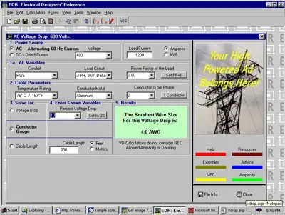 Voltage Drop Calculator