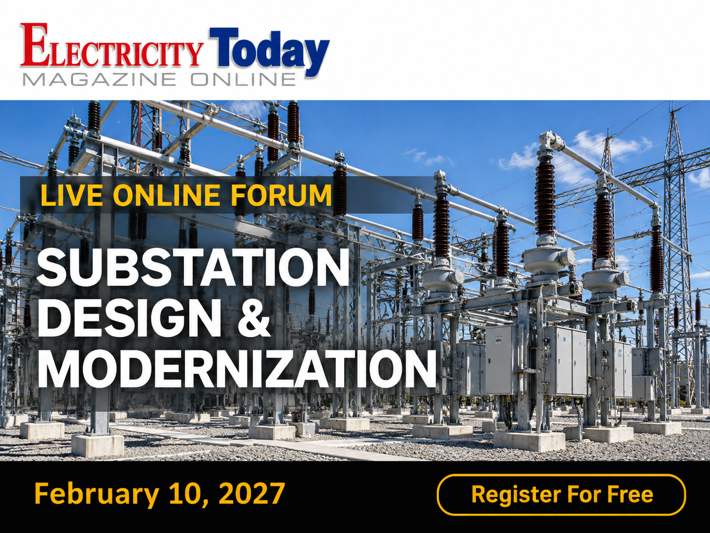 Substation Transformr Substation Design and Modernization - Live Online Forum