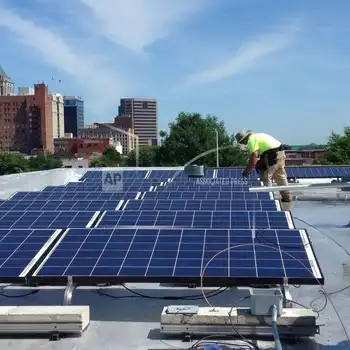 solar panels on church roof