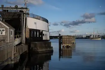 docked ferry