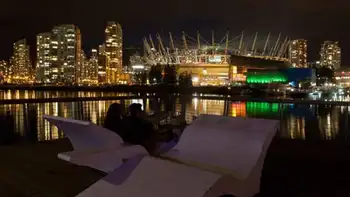 vancouver skyline at night