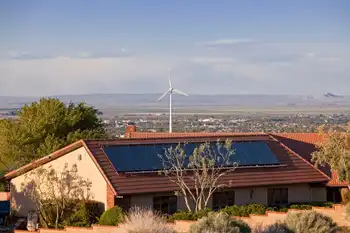 solar panel on roof of home