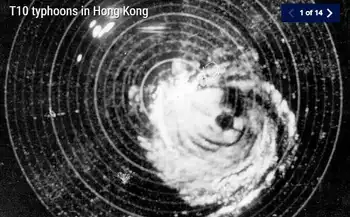 typhoon radar image