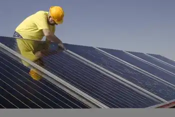 solar panel worker