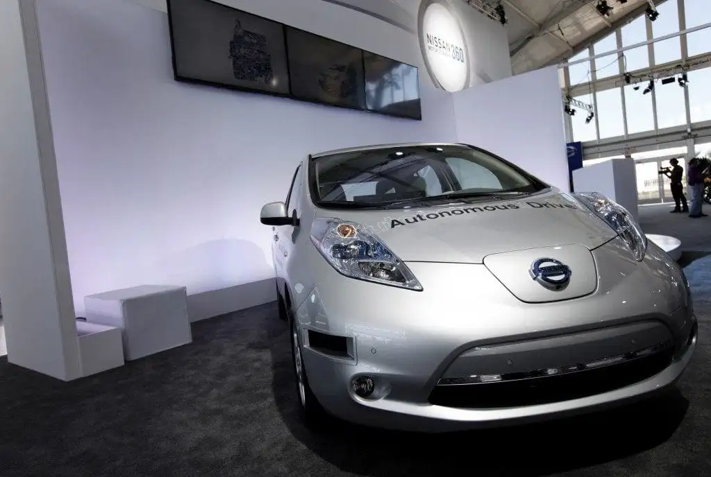 EV Vehicle in showroom