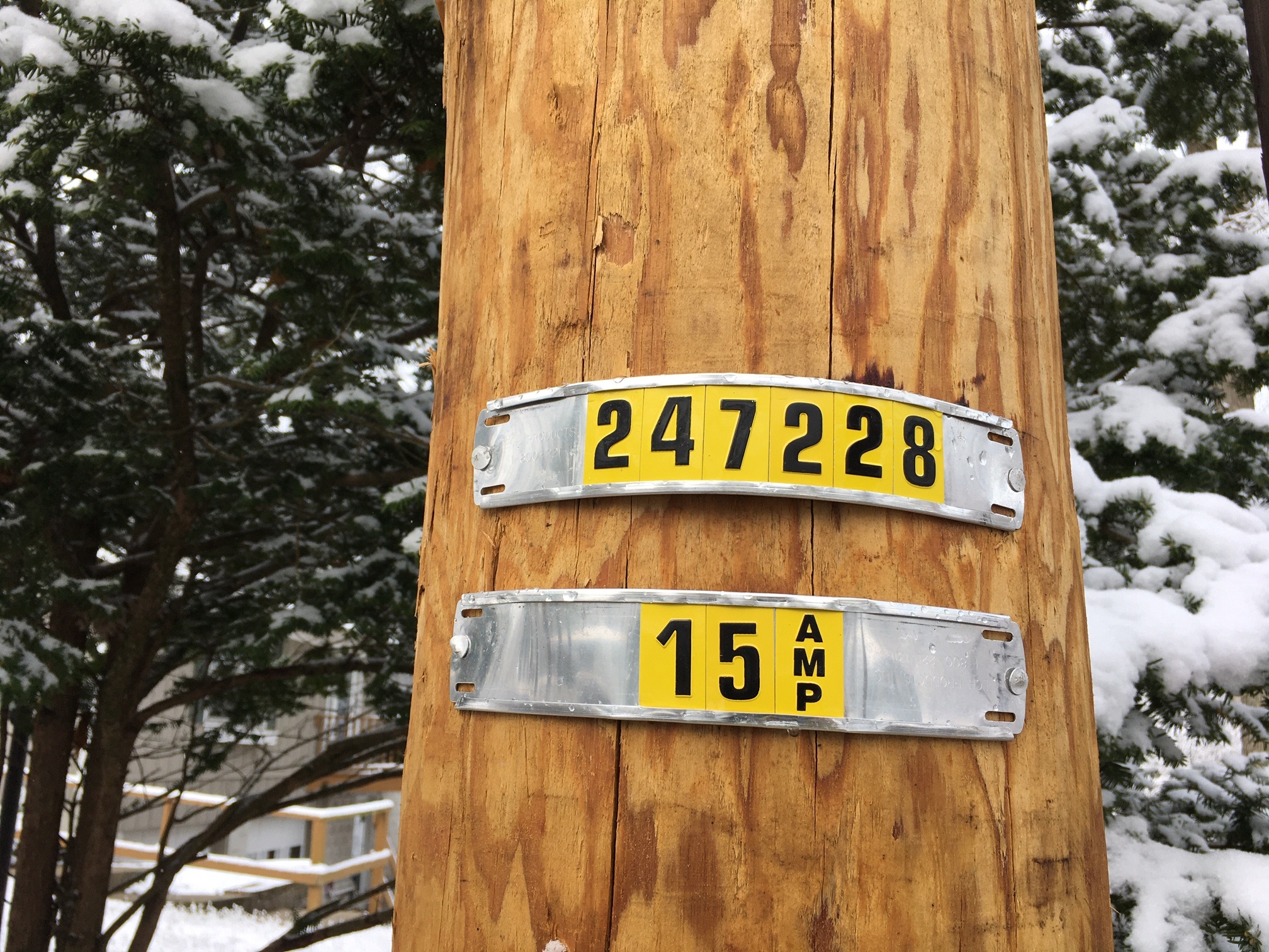 Tech-3D Embossed Metal Pole tags